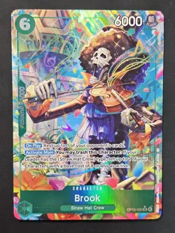 **Brook SR OP-15-032 Adventure On Kami’s island one Piece Trading Card Game** - Image 1