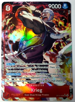 Krieg - Alt Art Super Rare - One Piece Adventure on Kami's Island - OP15-008 NM - Image 1