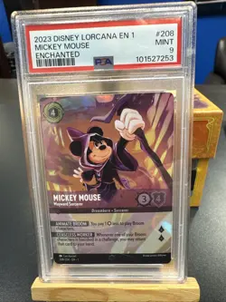 Disney Lorcana Mickey Mouse Enchanted #208 PSA 9 Chapter 1 - Image 1