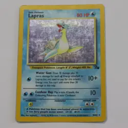 Lapras 10/62 Fossil Set Holo 1999 WOTC MP vintage Pokemon tcg Card - HD Photos - Image 1