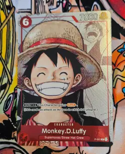 P-001 Monkey D. Luffy 25th Anniversary Premium Card Collection One Piece NM - Image 1
