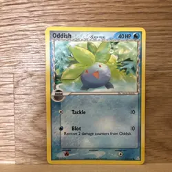Pokemon Card Oddish 73/110 Uncommon Delta Species 2006 NM - Image 1