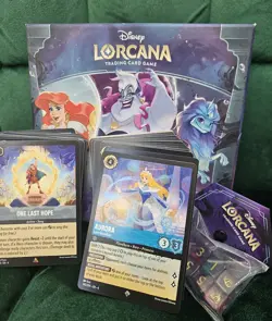 Lorcana Ursulas Return Trove (No Packs) Counter Dice Dividers and 300 Cards Lot - Image 1