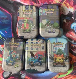 Pokemon TCG Luminous City Mini Tin x1 random art - Cheap - Image 1