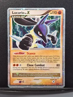 Lucario LV.X DP12 Diamond and Pearl Holo Promo 2007 - MP - Pokemon TCG - Image 1