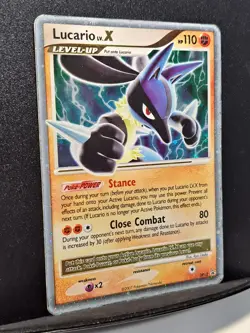Lucario LV.X DP12 Diamond and Pearl Holo Promo 2007 - MP - Pokemon TCG - Image 3