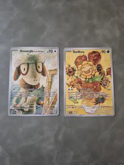 Smeargle Sunflora Pokemon Card Display Art Card - Image 1