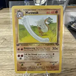 Pokemon Card Jungle Marowak 39/64 Uncommon 1st Edition - Image 1
