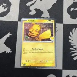 Pokemon Day 2026 30 Pikachu Stamped Promo Card 051/162 NM - Image 1