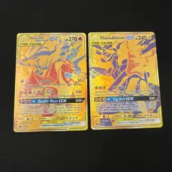 Pokemon TCG Reshiram & Charizard GX SM248, Pikachu & Zekrom GX SM247 Tag Team NM - Image 1