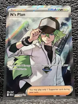 Pokemon SV Black Bolt Ultra Rare - 163/086 N's Plan - Image 1