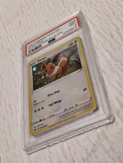 2021 Pokemon SWSH Black Star Promo #095 Eevee Holo 3 Pack Blister PSA 9 - Image 4