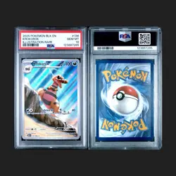 Pokemon TCG Gem PSA 10 Krokorok 136 Full Art 2025 Black Bolt Pop 72 - Image 1