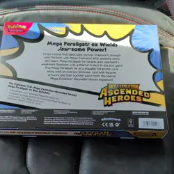Pokemon TCG Mega Feraligatr ex Box - Ascended Heroes Promo Booster - Image 2