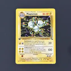 Magneton 26/62 1st Edition Fossil Rare Non-Holo Vintage Pokemon TCG Card LP - Image 1