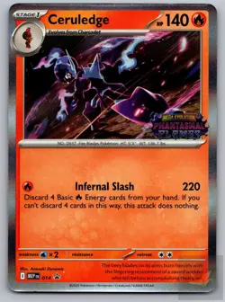 Ceruledge (Prerelease) 014 Holo Promo ME: Mega Evolution Promo Pokemon Holo NM - Image 1