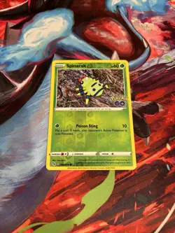 Spinarak (Peelable Ditto) Reverse Holo Common Pokemon GO 006/078 NM - Image 1