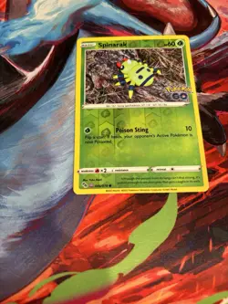 Spinarak (Peelable Ditto) Reverse Holo Common Pokemon GO 006/078 NM - Image 3