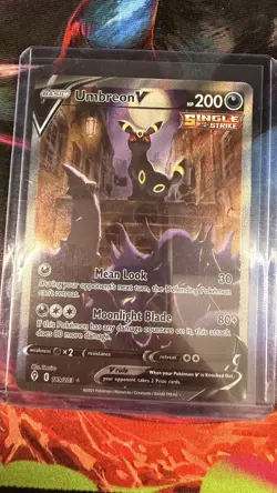 Umbreon v Alt Art 189/203 Pokemon SWSH Evolving Skies Alternate Art NM - Image 1