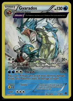 2015 Pokemon XY Ancient Origins Gyarados 21/98 Holo Rare -LP/MP - Image 1