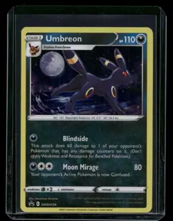 Umbreon SWSH129 - Holo Promo Sword & Shield Promo Pokemon Card - NM/M - Image 1