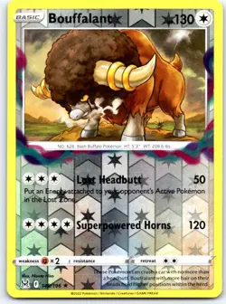Bouffalant 148/196 Rare Lost Origin Pokemon Reverse Holo NM - Image 1