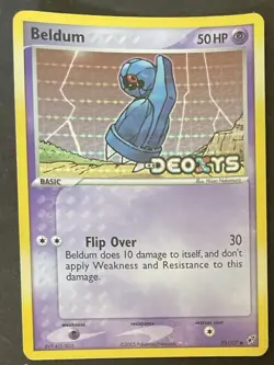 Beldum EX Deoxys 55/107 Stamped Reverse Holo 2005 Pokemon Card TCG - Image 1