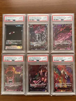 PSA 10 Five Elders Red Parallel Sequential 6 Card One Piece - Image 1