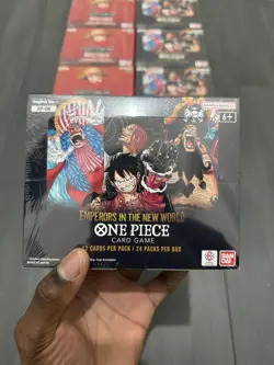 One Piece OP13 Carrying on His Will & OP09 Emperors in the New World SEALED Box - Image 5
