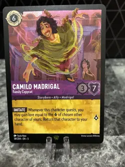 Disney Lorcana TCG Camilo Madrigal Family Copycat Legendary 58/204 - Image 1