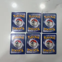Pokemon TCG Base Set Unlimited Lot 6 Cards English 1999 4 shadowless - Image 2
