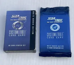 Star Trek Customizable Card Game Lot White Border Edition Starter Set, Expansion - Image 1