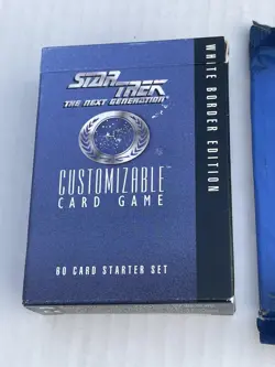 Star Trek Customizable Card Game Lot White Border Edition Starter Set, Expansion - Image 2