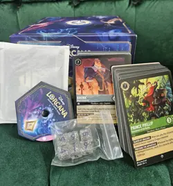 Lorcana Shimmering Skies Trove (No Packs) Counter Dice Dividers and 300 Cards - Image 1