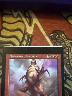 Mtg Magic Card Nemesis Rare Sheet Edge Miscut Flowstone Overseer Misprint Error - Image 2