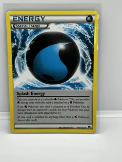 Splash Energy 113/122 UC Pokemon TCG Card Breakpoint NM - Image 1