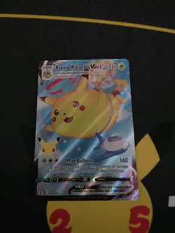 Pokemon TCG Flying Pikachu VMAX Holo Ultra Rare Card 007/025 Celebrations - Image 1