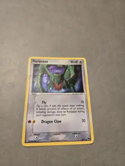 Rayquaza 3/17 Pop Series 1 TCG Promo Cosmos Holo Rare Pokemon Card 2006 MP - Image 3