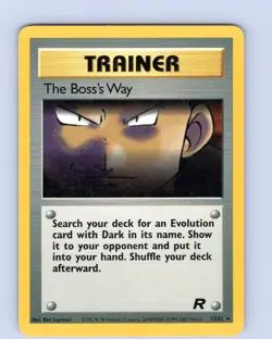 Pokemon TCG The Boss's Way Team Rocket 73/82 Unlimited Uncommon Card WOTC LP - Image 1