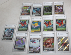 Lot 13 Graded Pokemon Cards Beckett 10 Dubwool Metagross Pikachu Beetle - Image 1