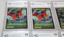 Lot 13 Graded Pokemon Cards Beckett 10 Dubwool Metagross Pikachu Beetle - Image 2
