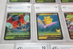 Lot 13 Graded Pokemon Cards Beckett 10 Dubwool Metagross Pikachu Beetle - Image 5