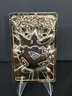 Pokemon Togepi 23k Gold Plated Trading Card 1999 Burger King Limited Edition - Image 1