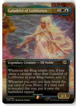 MTG - Galadriel of Lothlorien (Borderless) 446 foil Near Mint Universes Beyond: - Image 1