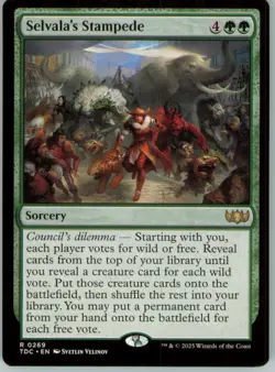 Selvala's Stampede R Commander: Tarkir: Dragonstorm 269 NM - Image 1