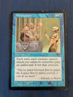 MISPRINT/MISCUT Propaganda Tempest MTG Magic the Gathering - Image 1