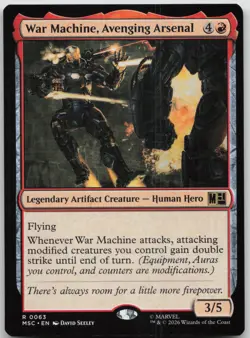 War Machine, Avenging Arsenal Commander: Marvel Super Heroes 63 NM R - Image 1