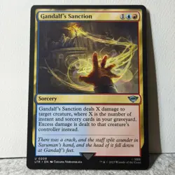 GANDALF'S SANCTION UNIVERSES BEYOND: THE LORD OF THE RINGS MTG 208 LP - Image 1