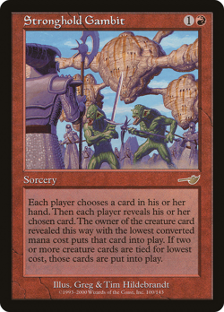 Stronghold Gambit X (1)-EX/NM- Nemesis -R100-MTG- 4RCards - Image 1