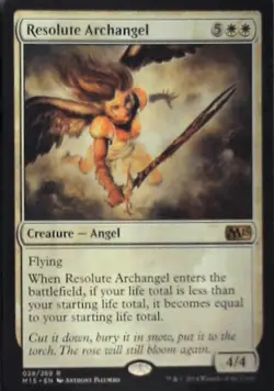 Resolute Archangel - Magic 2015 (M15): #28, Magic: The Gathering Nm C350 - Image 1